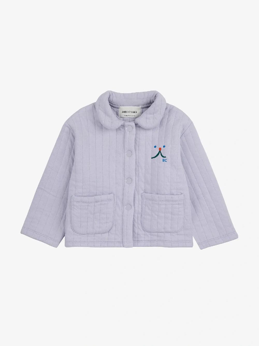 Bobo Choses Funny Face Quilted Buttoned Sweatshirt