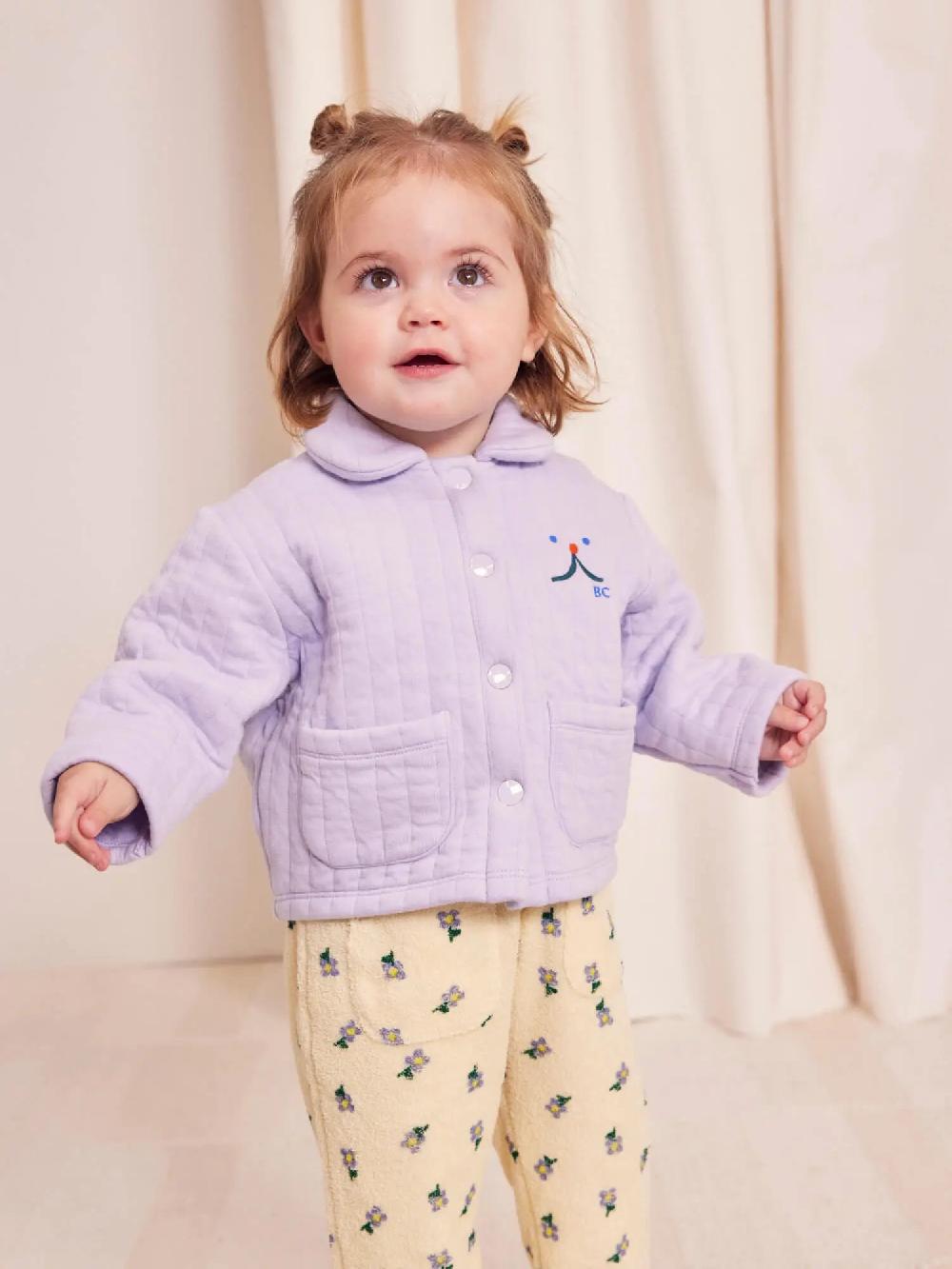 Bobo choses Funny face quilted buttoned sweatshirt