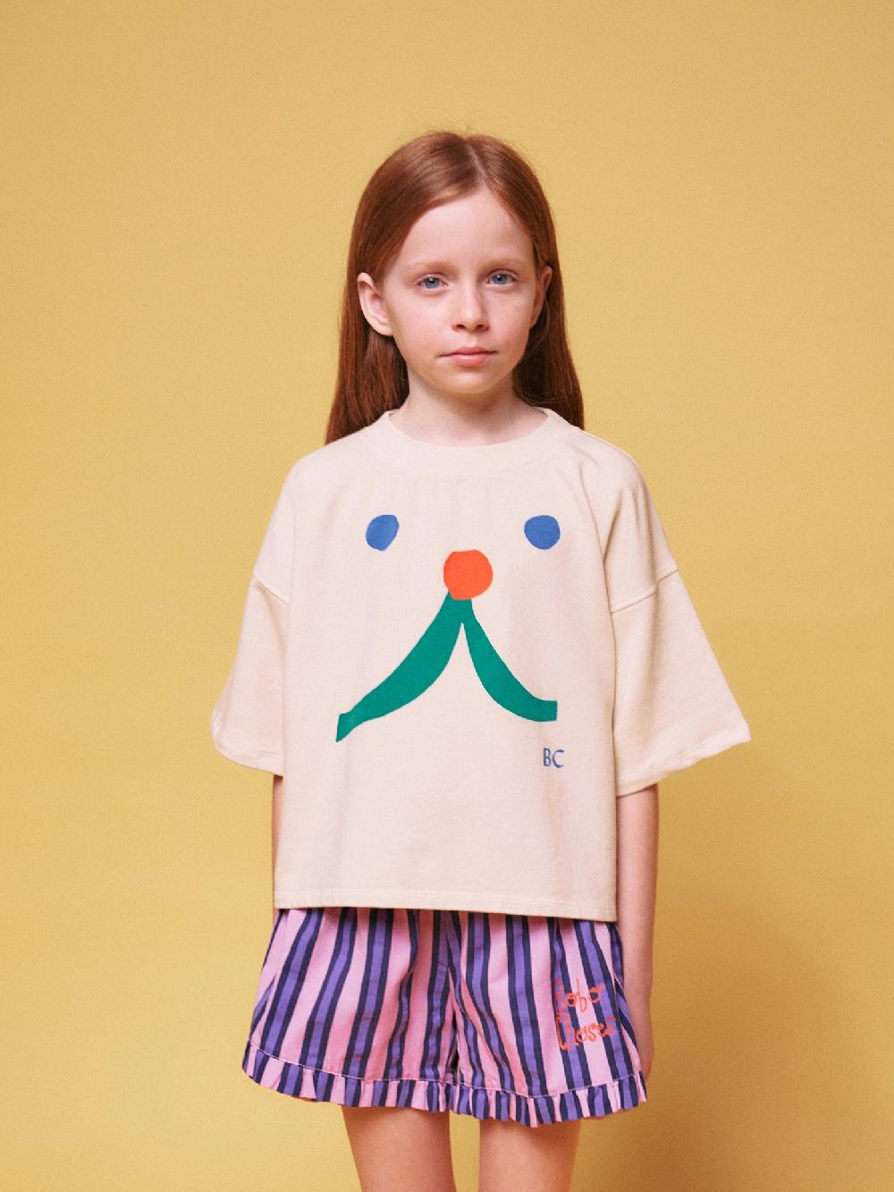Bobo choses Funny face short sleeve sweatshirt