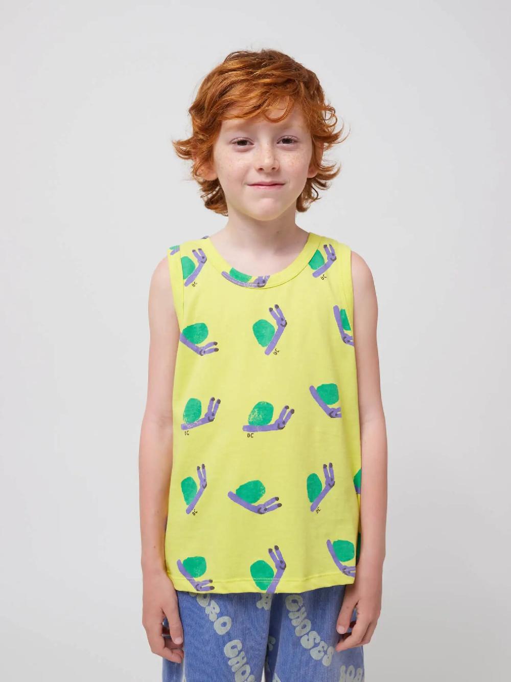 Bobo choses Funny Snail all over tank top