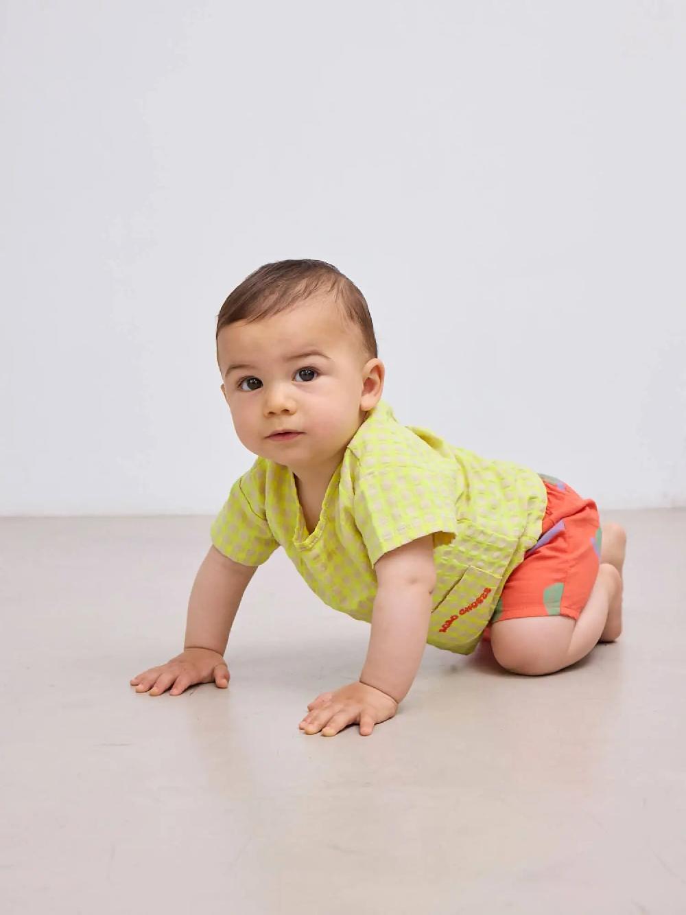 Bobo Choses Funny Snail All Over Woven Shorts