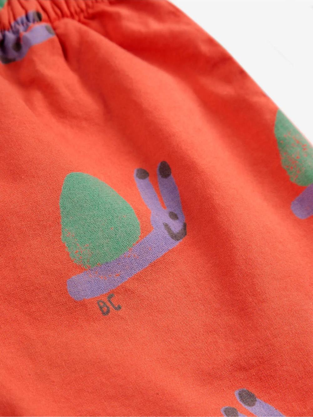 Bobo Choses Funny Snail All Over Woven Shorts