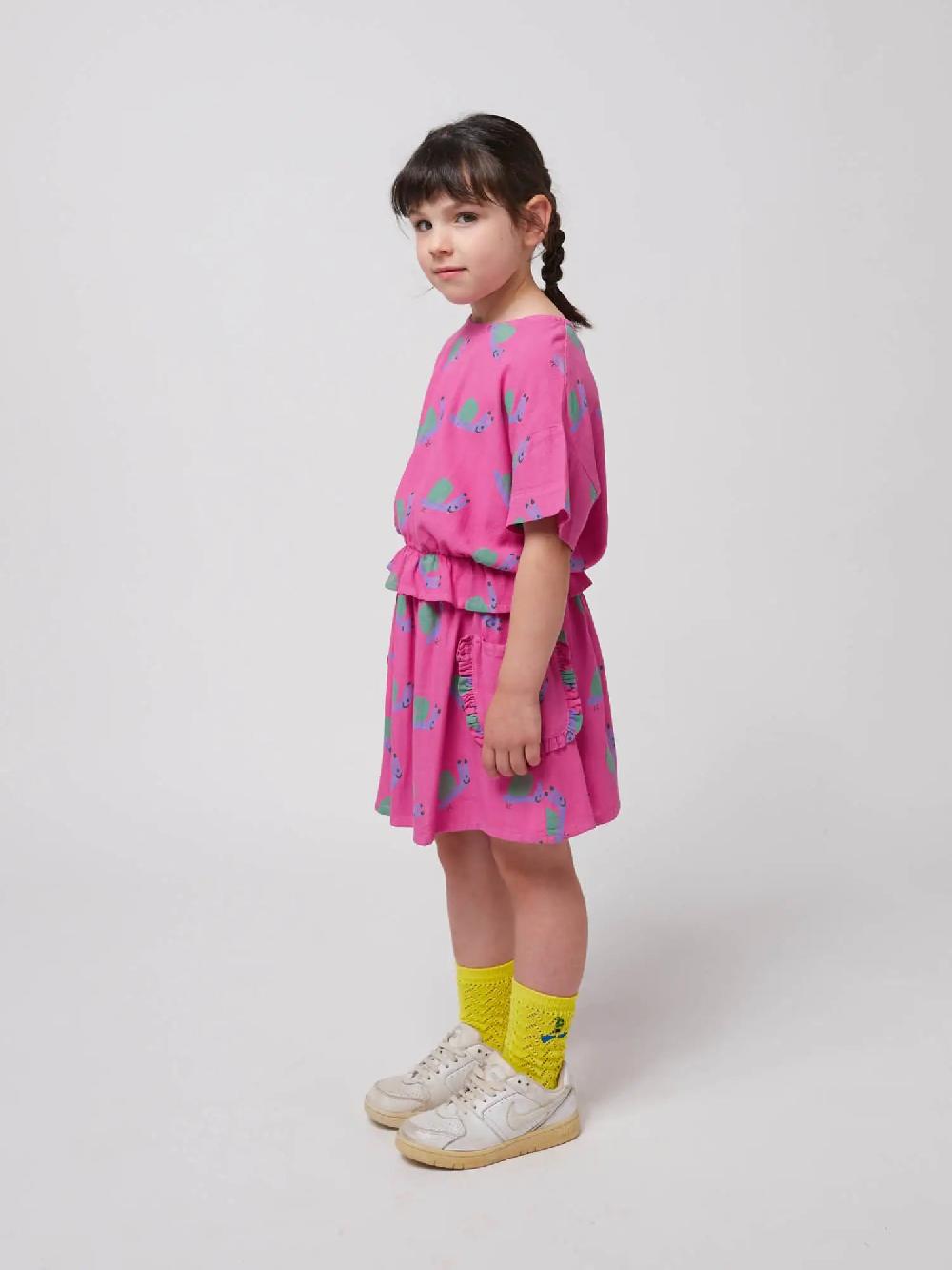 Bobo Choses Funny Snail All Over Woven Skirt
