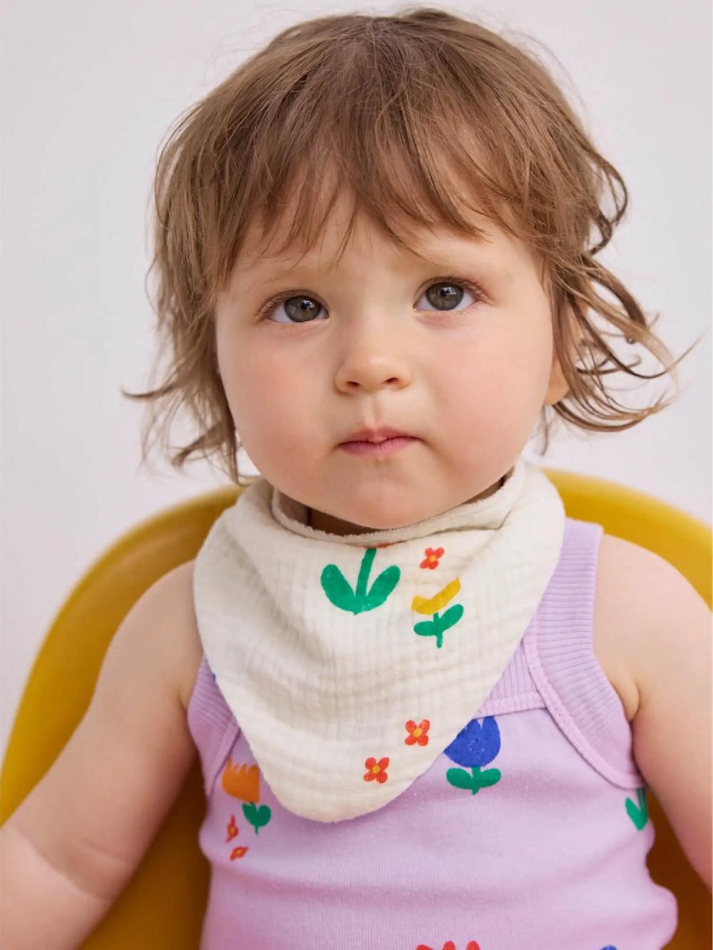 Bobo Choses Garden Party All Over Muslin & Bib Set