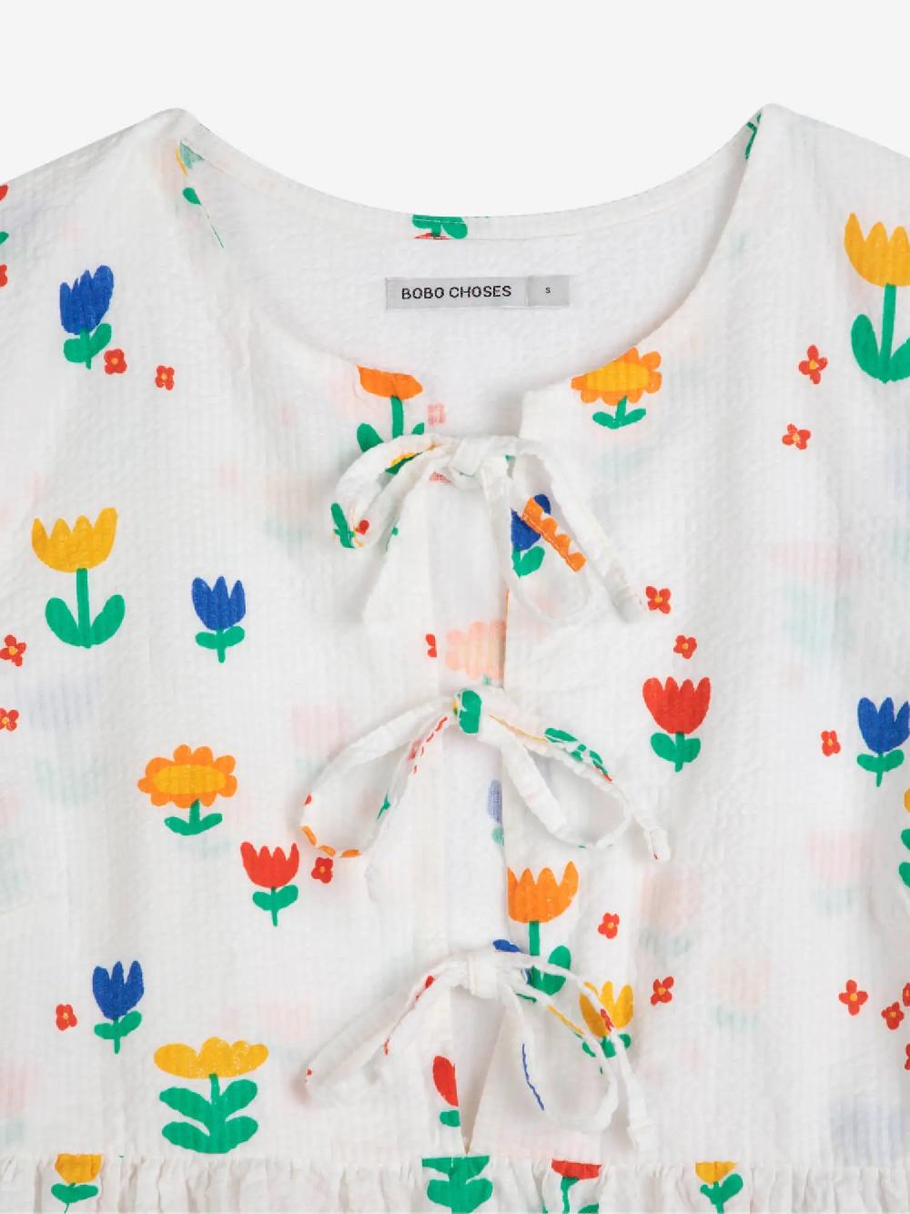 Bobo Choses Garden Party Print Tie String Dress