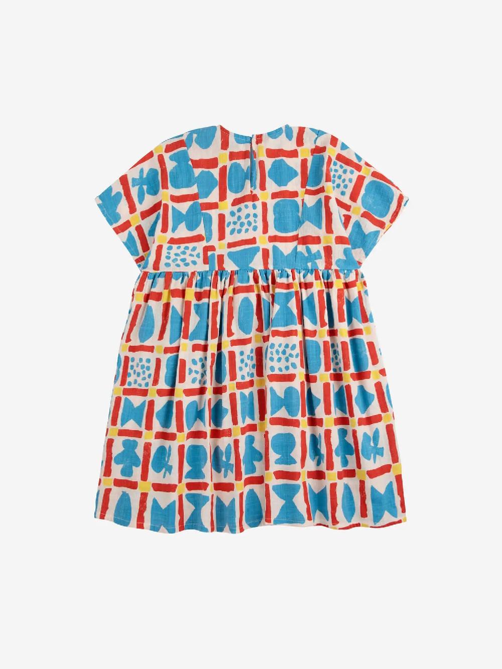 Bobo Choses Gemetric Game All Over Woven Dress