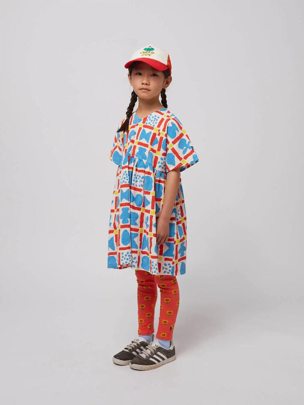 Bobo Choses Gemetric Game All Over Woven Dress