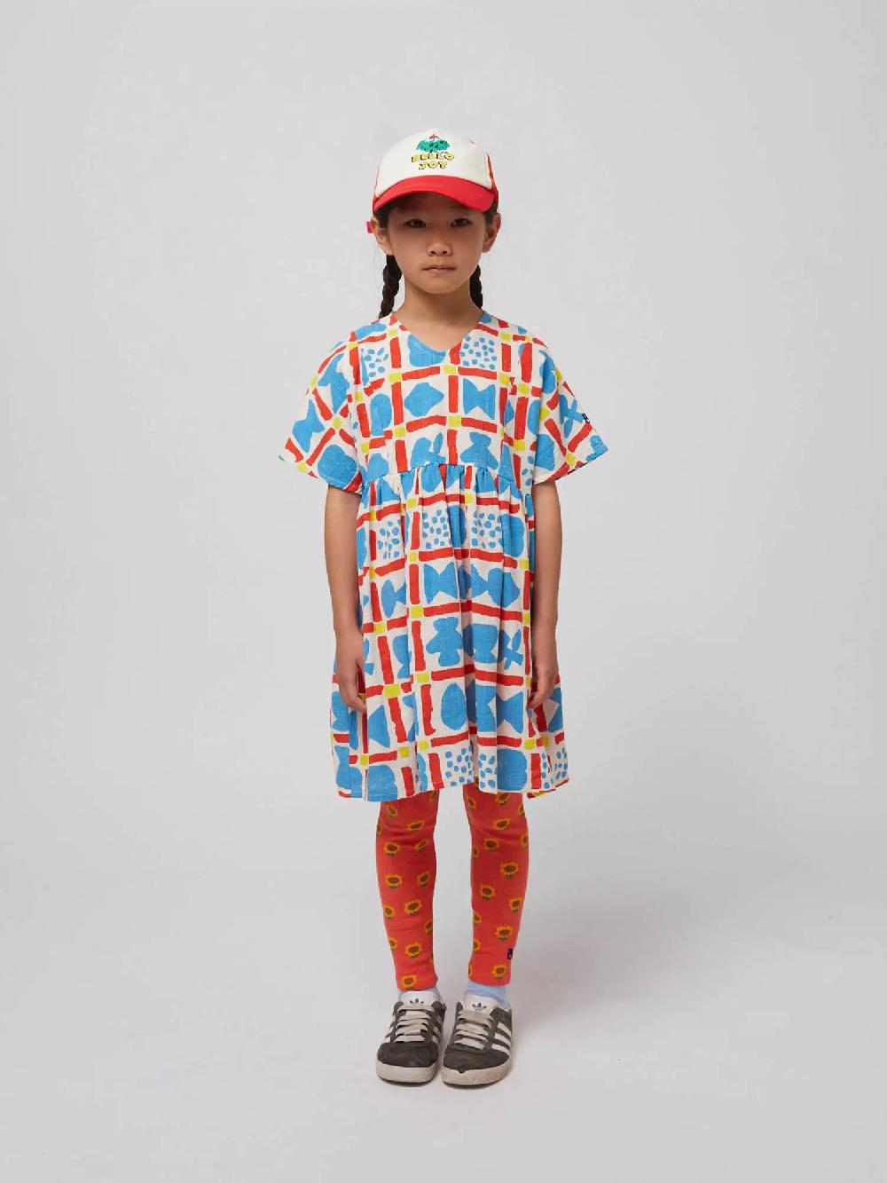 Bobo choses Gemetric Game all over woven dress