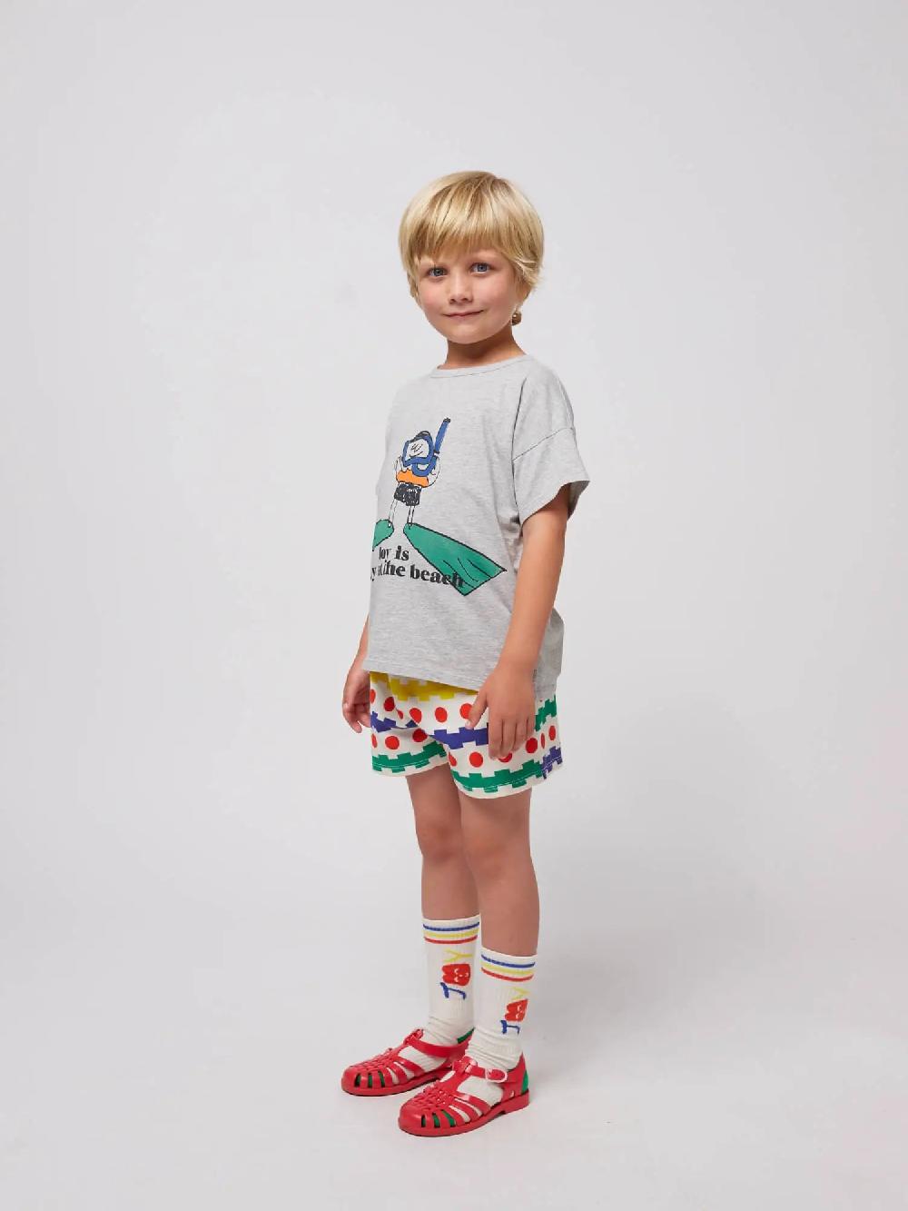 Bobo Choses Geometric All Over Waffle Shorts