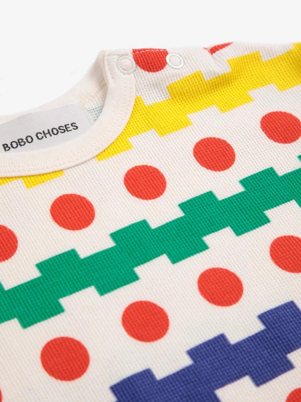 Bobo Choses Geometric All Over Waffle T-shirt