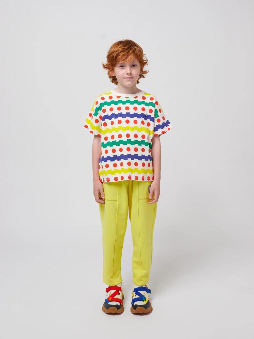 Bobo Choses Geometric All Over Waffle T-shirt