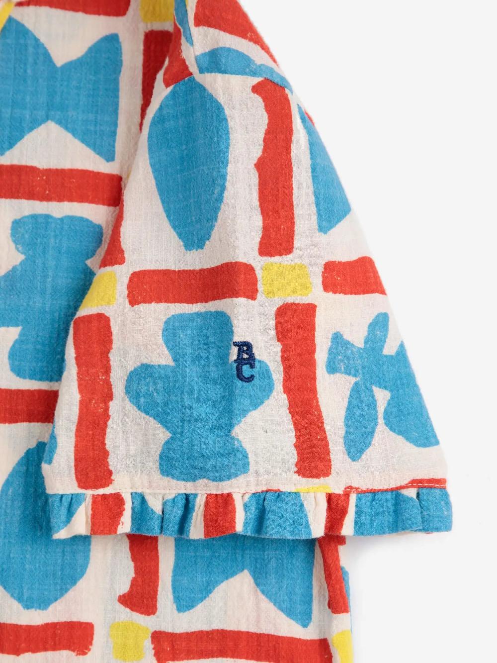Bobo Choses Geometric Game All Over Woven Shirt