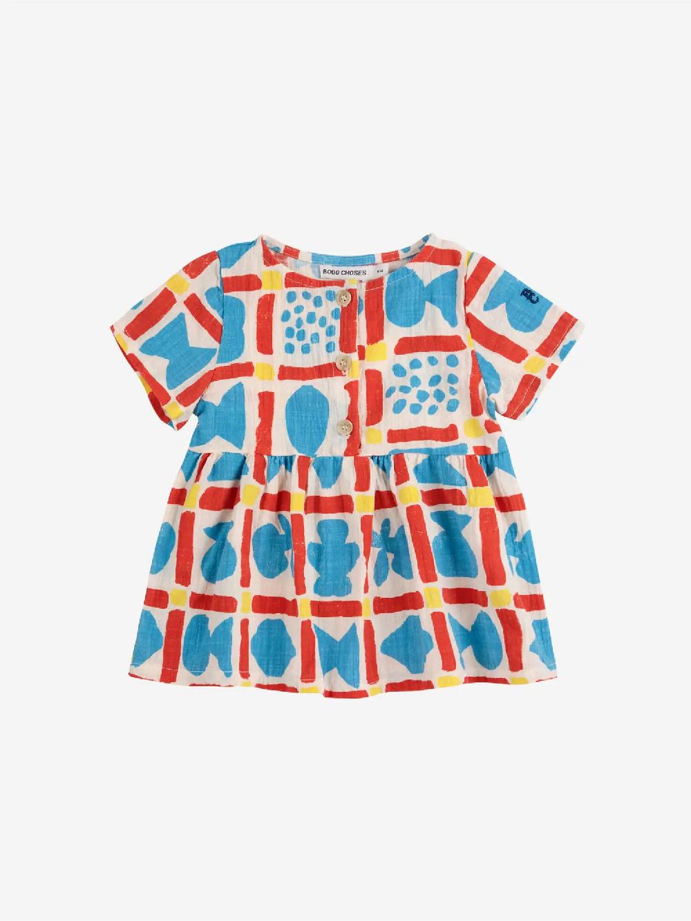 Bobo Choses Geometric Game Woven Dress