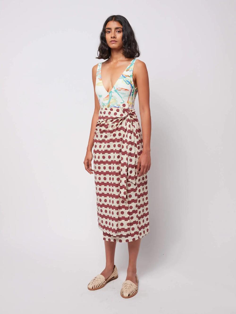 Bobo Choses Geometric Print Wrap Skirt