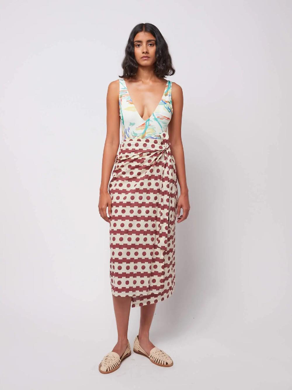 Bobo choses Geometric print wrap skirt