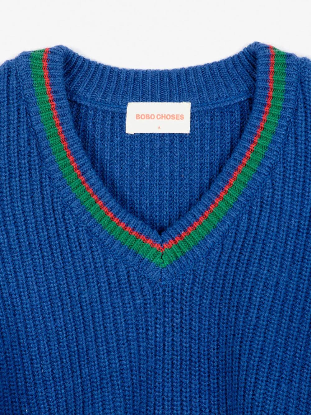 Bobo Choses Gingerbread Man V-neck Jumper