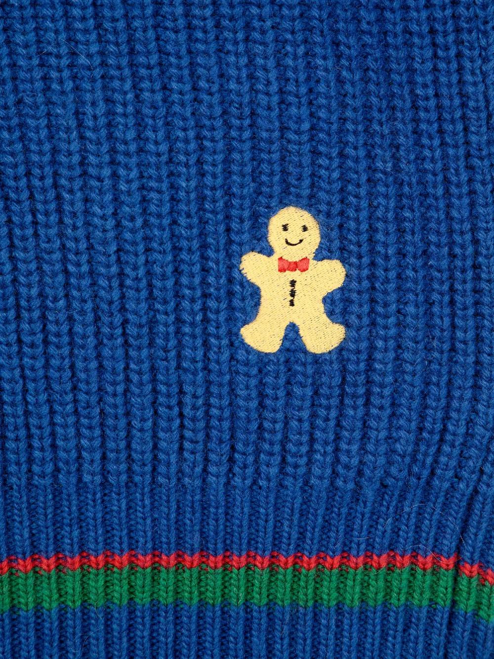 Bobo Choses Gingerbread Man V-neck Jumper