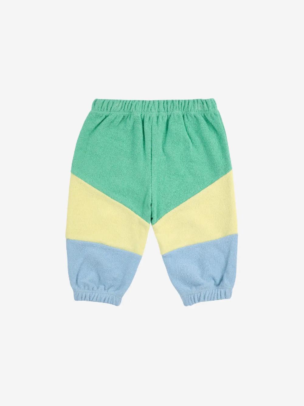 Bobo Choses Green Color Block Jogging Pants
