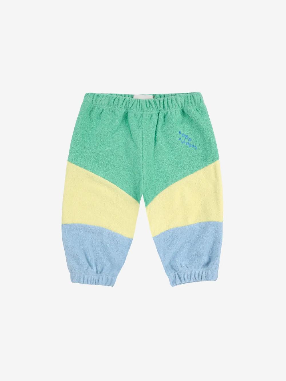 Bobo choses Green color block jogging pants