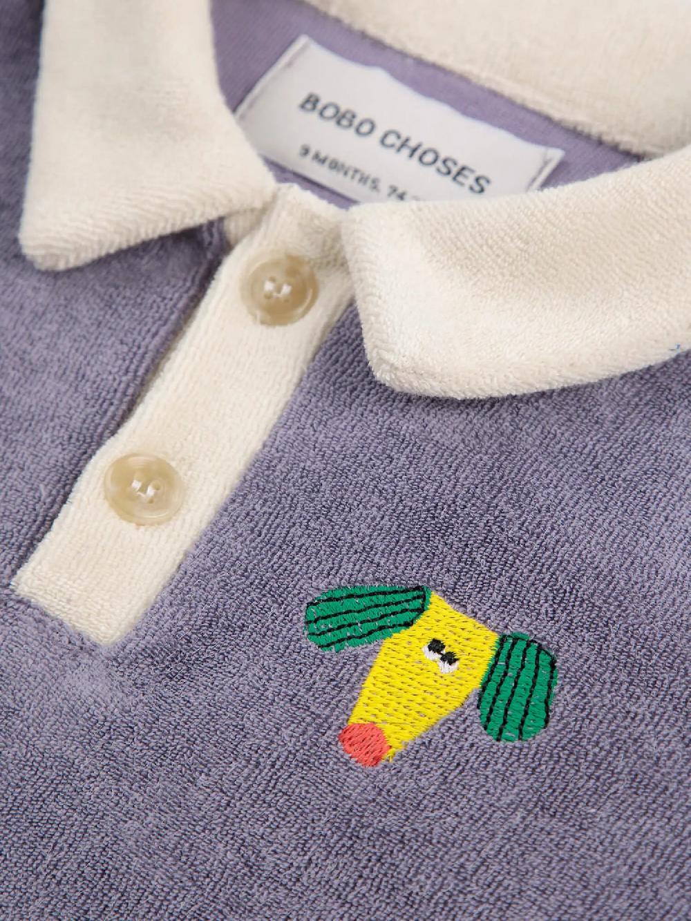 Bobo Choses Happy Dog Terry Cloth Polo