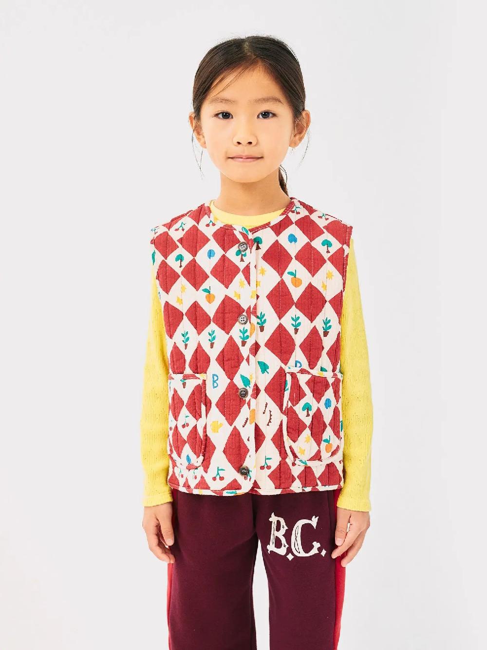 Bobo choses Harlequin all over quilted vest