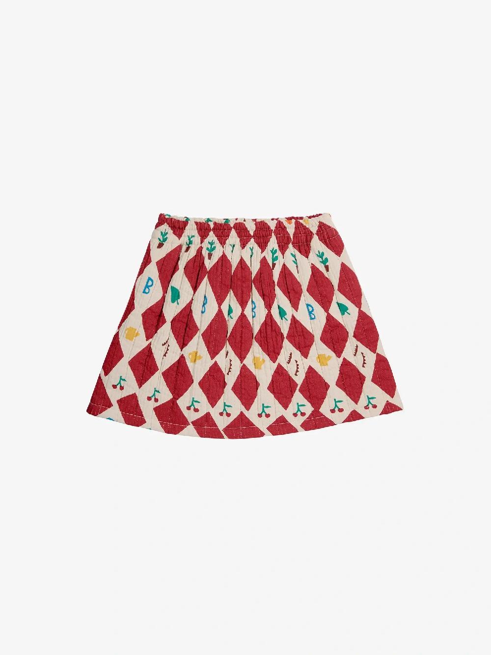 Bobo Choses Harlequin All Over Quilted Woven Skirt