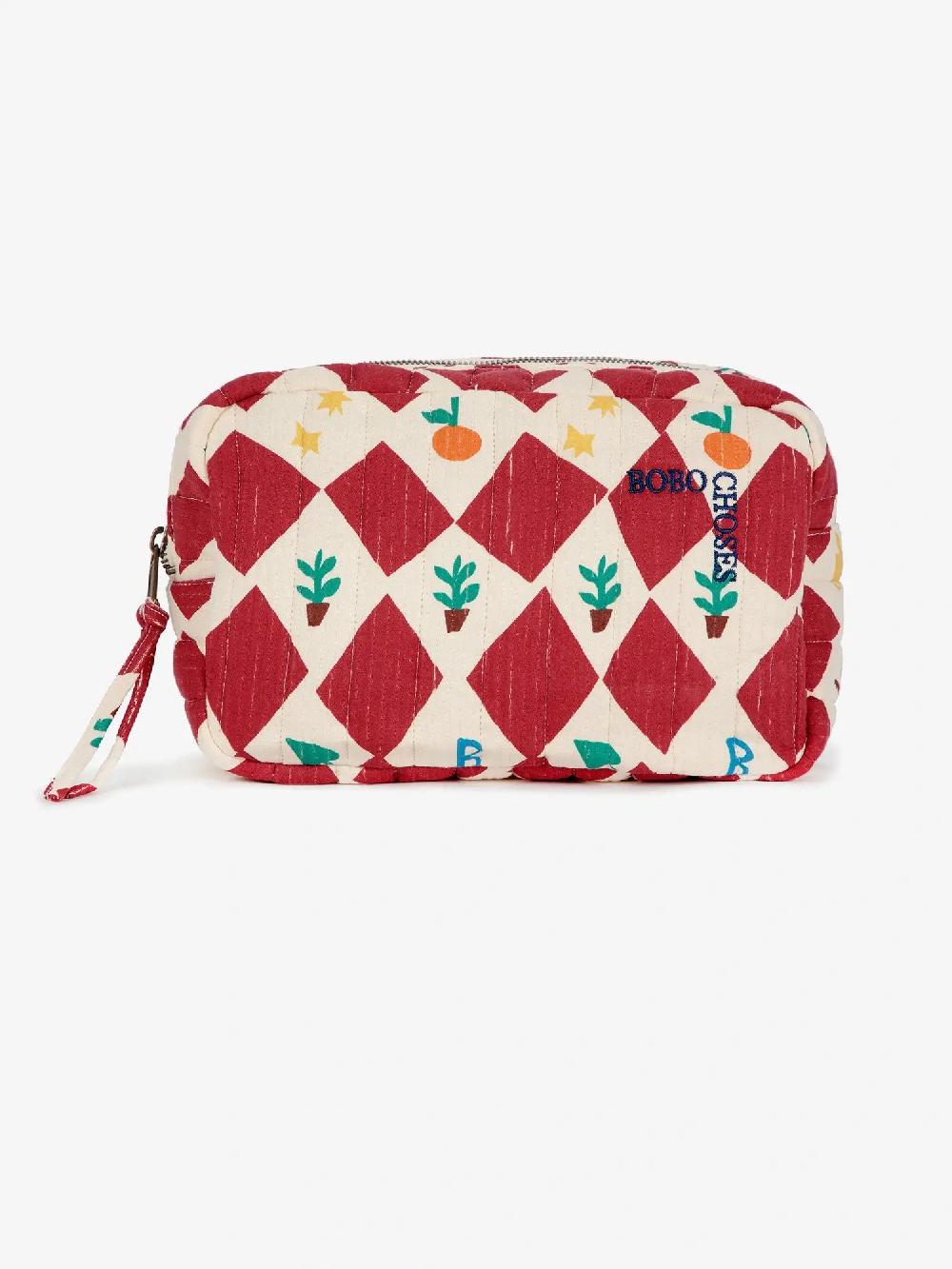 Bobo choses Harlequin printed quilted pouch