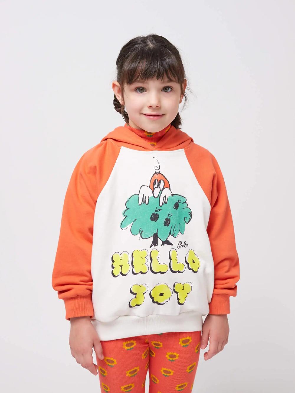 Bobo Choses Hello Joy Ranglan Sleeves Hoodie