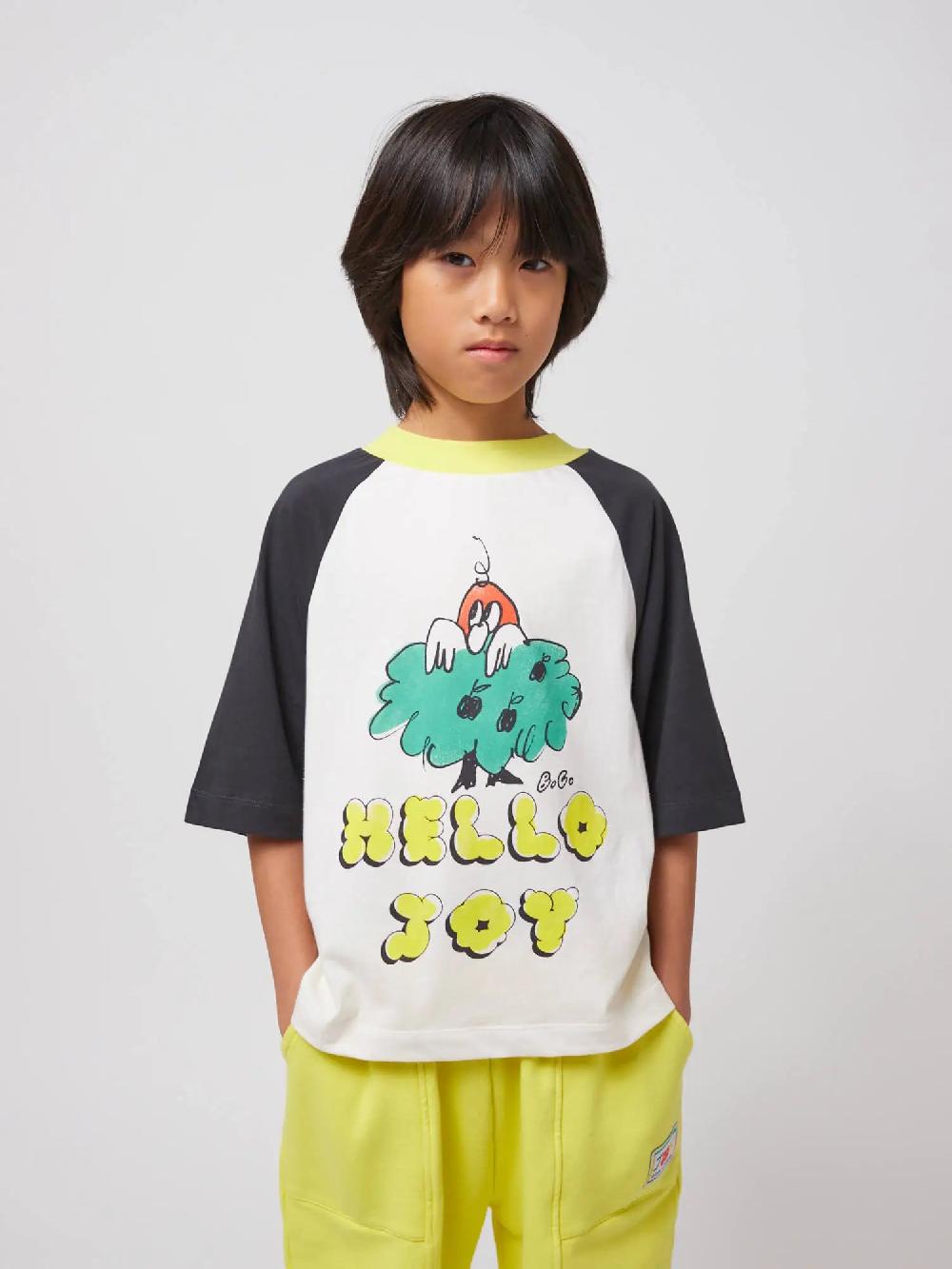 Bobo choses Hello Joy ranglan sleeves T-shirt