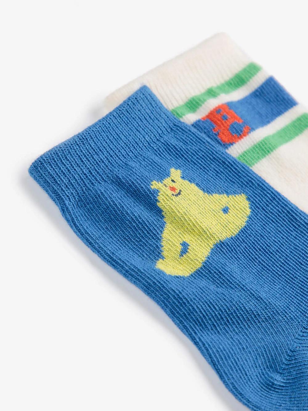 Bobo choses Hug Me Bear short sock pack x 2