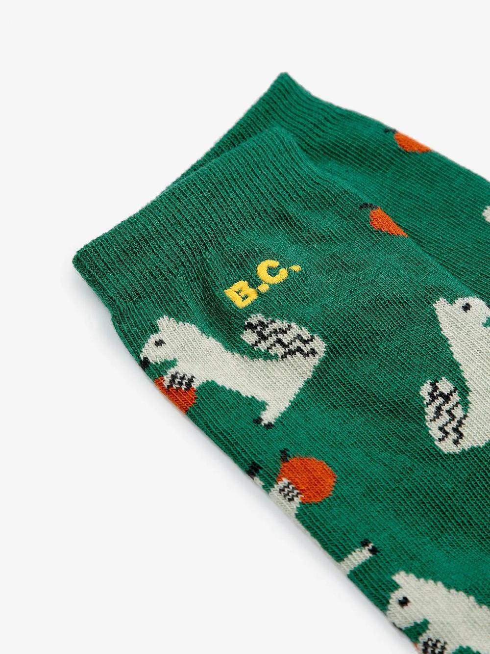 Bobo Choses Hungry Squirrel All Over Long Socks