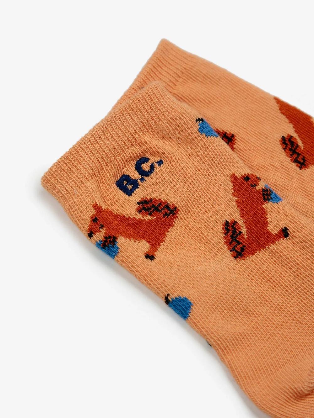 Bobo Choses Hungry Squirrel All Over Long Socks