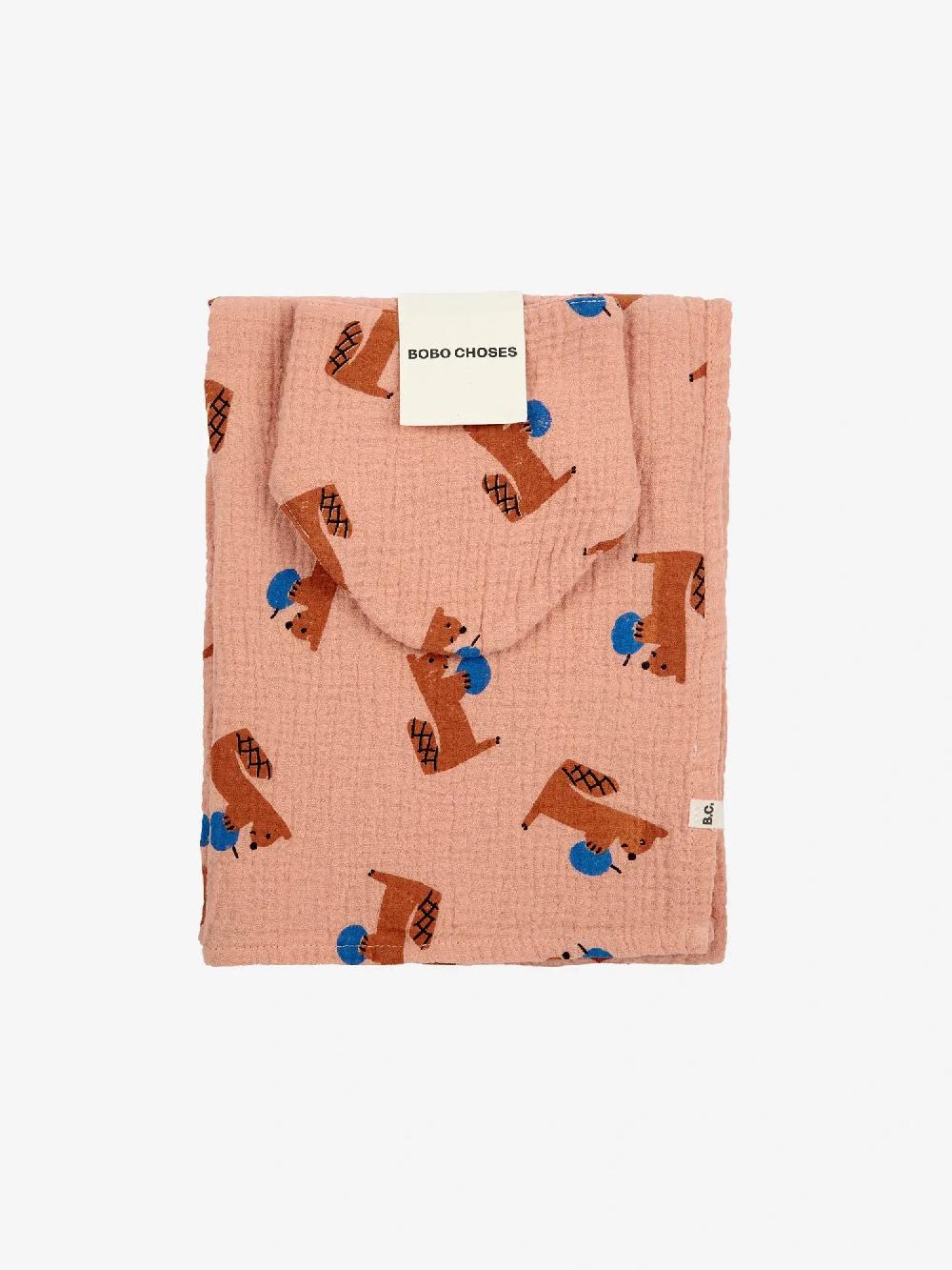 Bobo Choses Hungry Squirrel Muslin And Bib Set