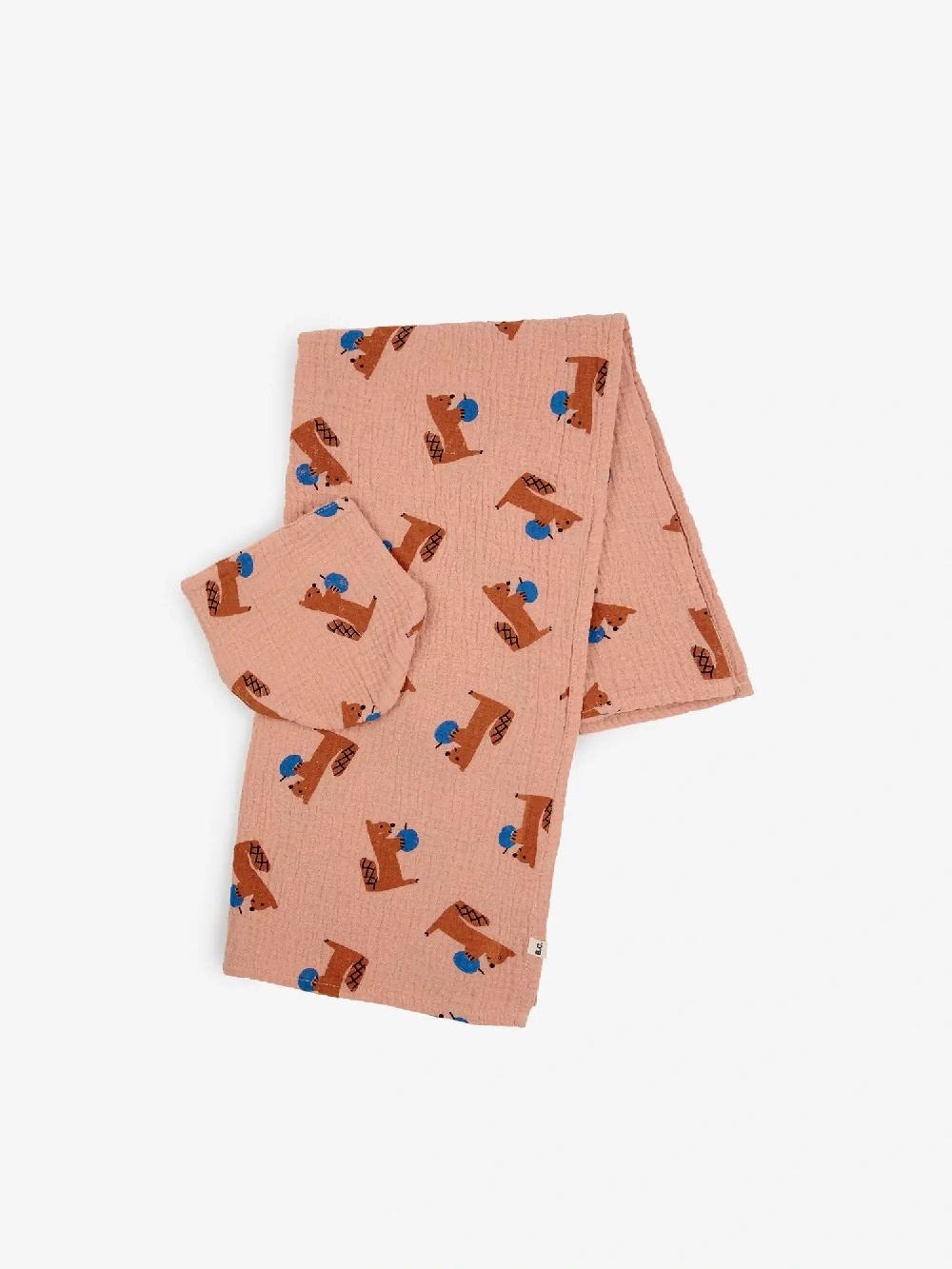 Bobo choses Hungry Squirrel muslin and bib set