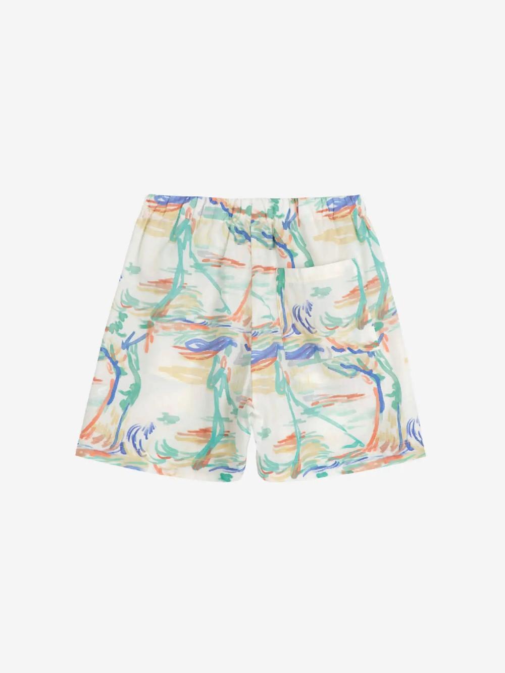 Bobo Choses Landscape Print Lyocell Shorts