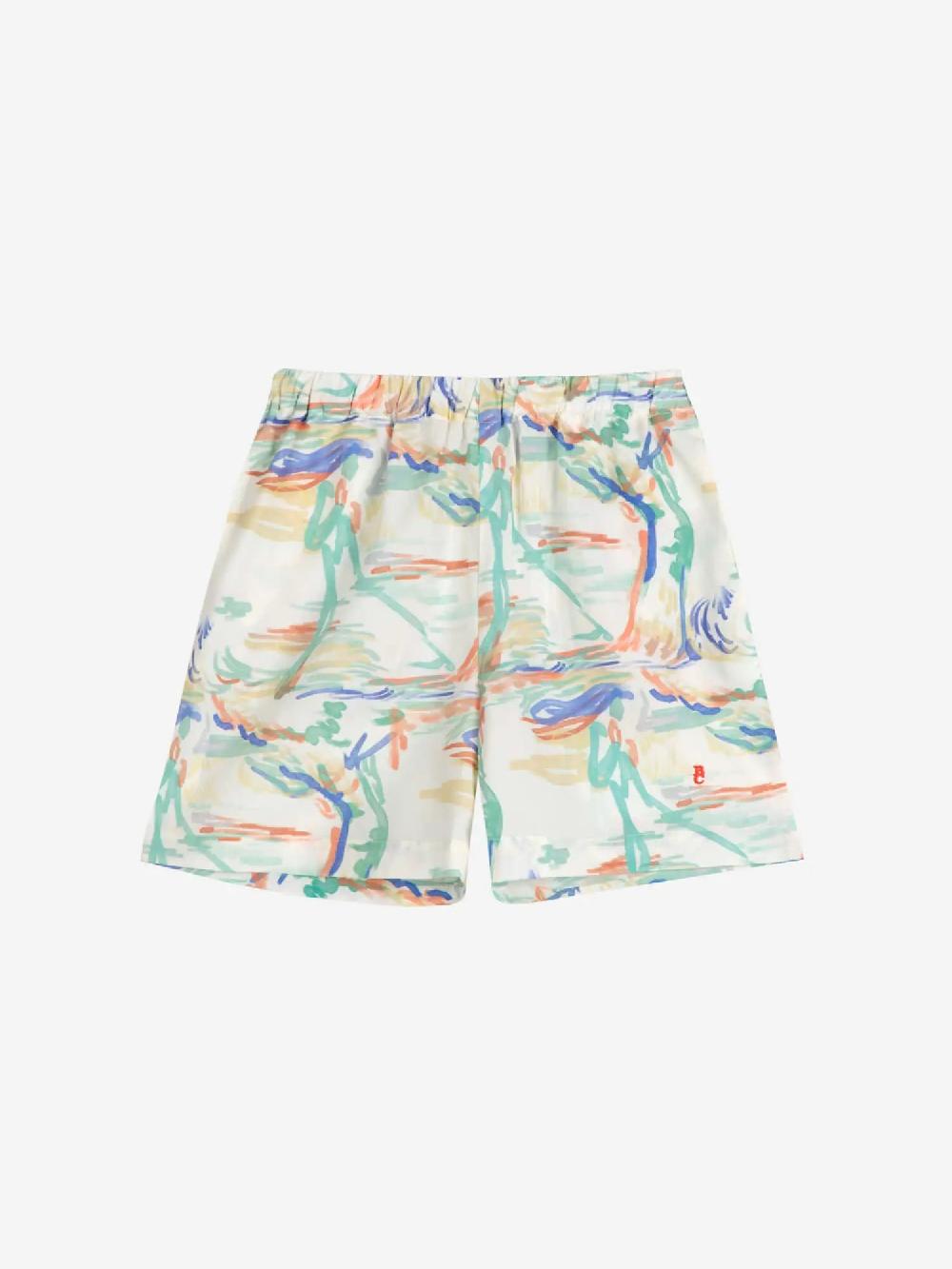 Bobo choses Landscape print lyocell shorts