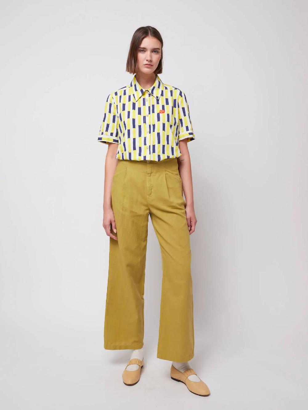 Bobo choses Linen blend pleated trousers