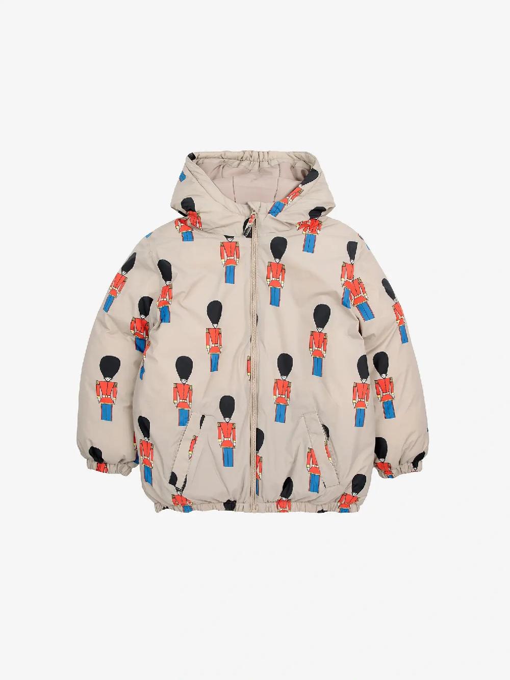Bobo choses Little Tin Soldiers all over anorak