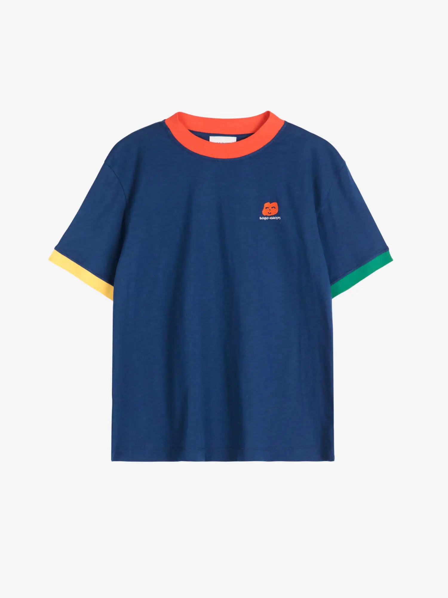 Bobo Choses Logo Embroidery Color Block T-shirt