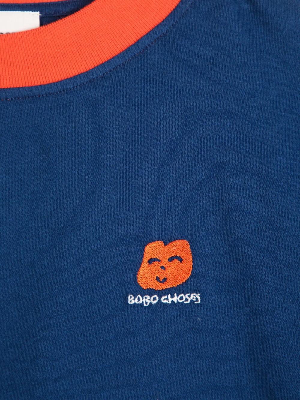 Bobo Choses Logo Embroidery Color Block T-shirt