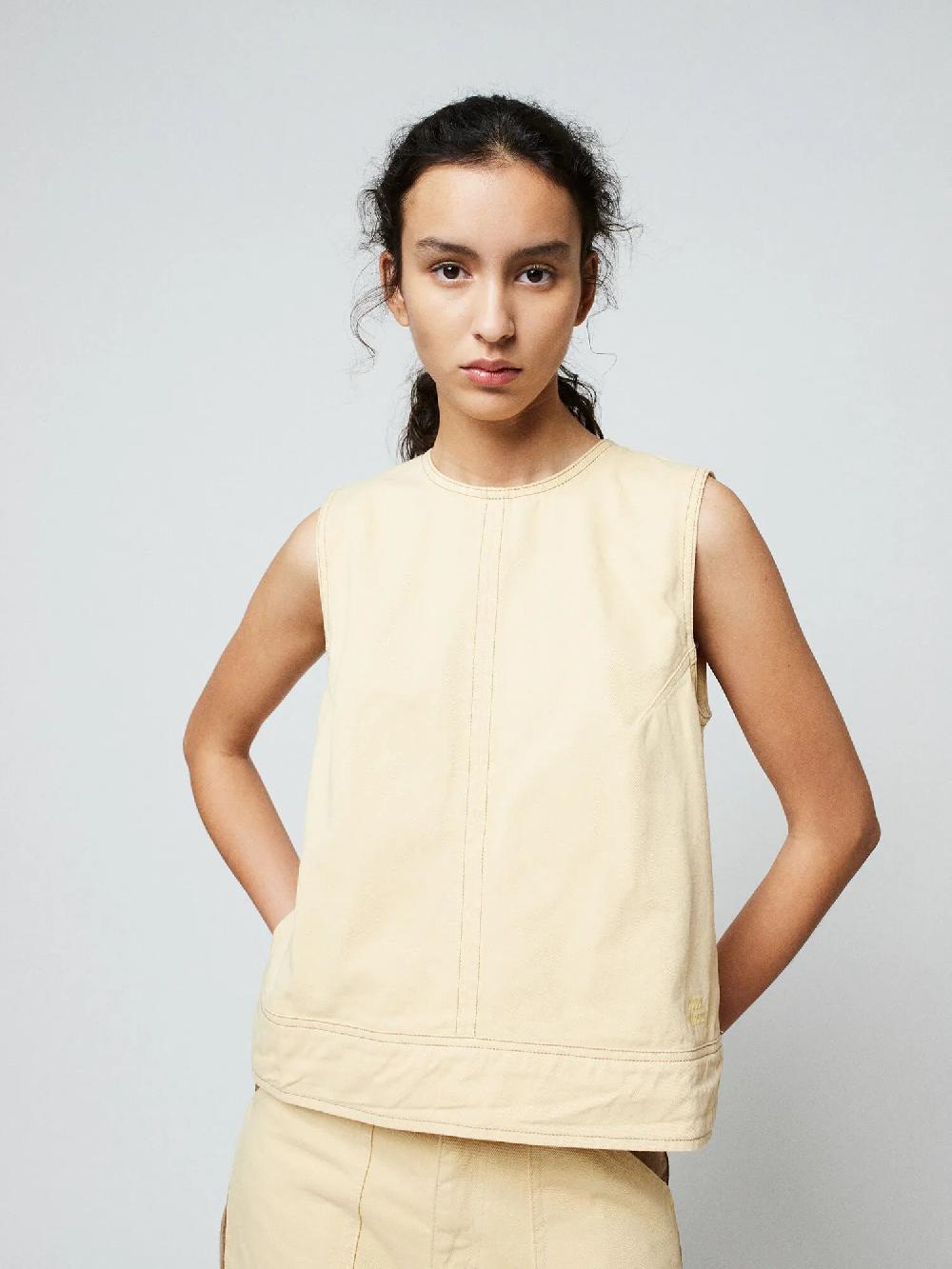 Bobo choses Logo embroidery twill top