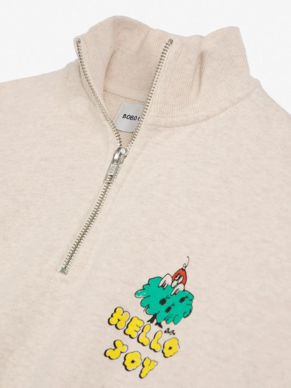 Bobo Choses Logo Zipper Relaxed Sweatshirt