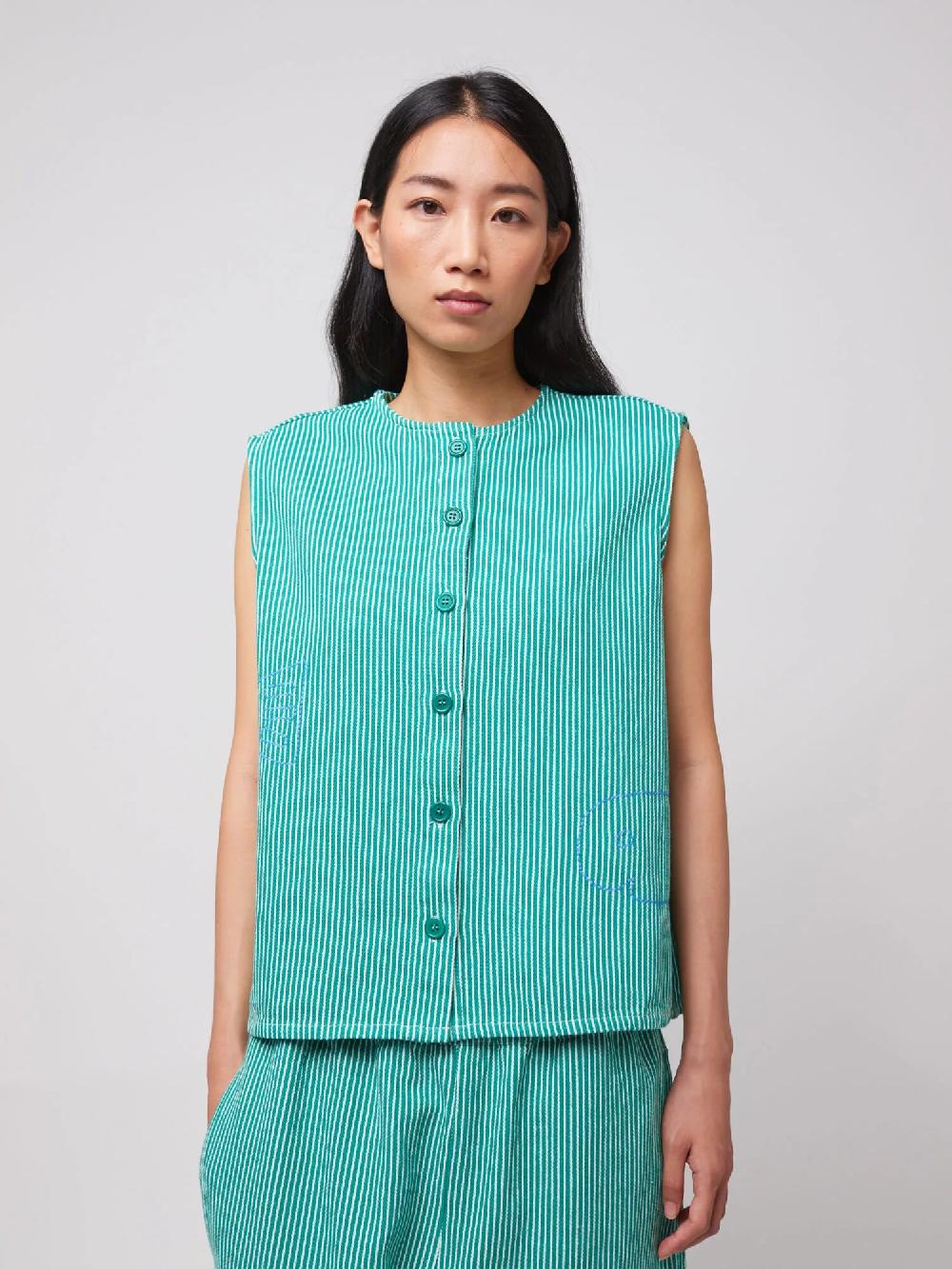 Bobo choses Luchy fish embroidery shirt