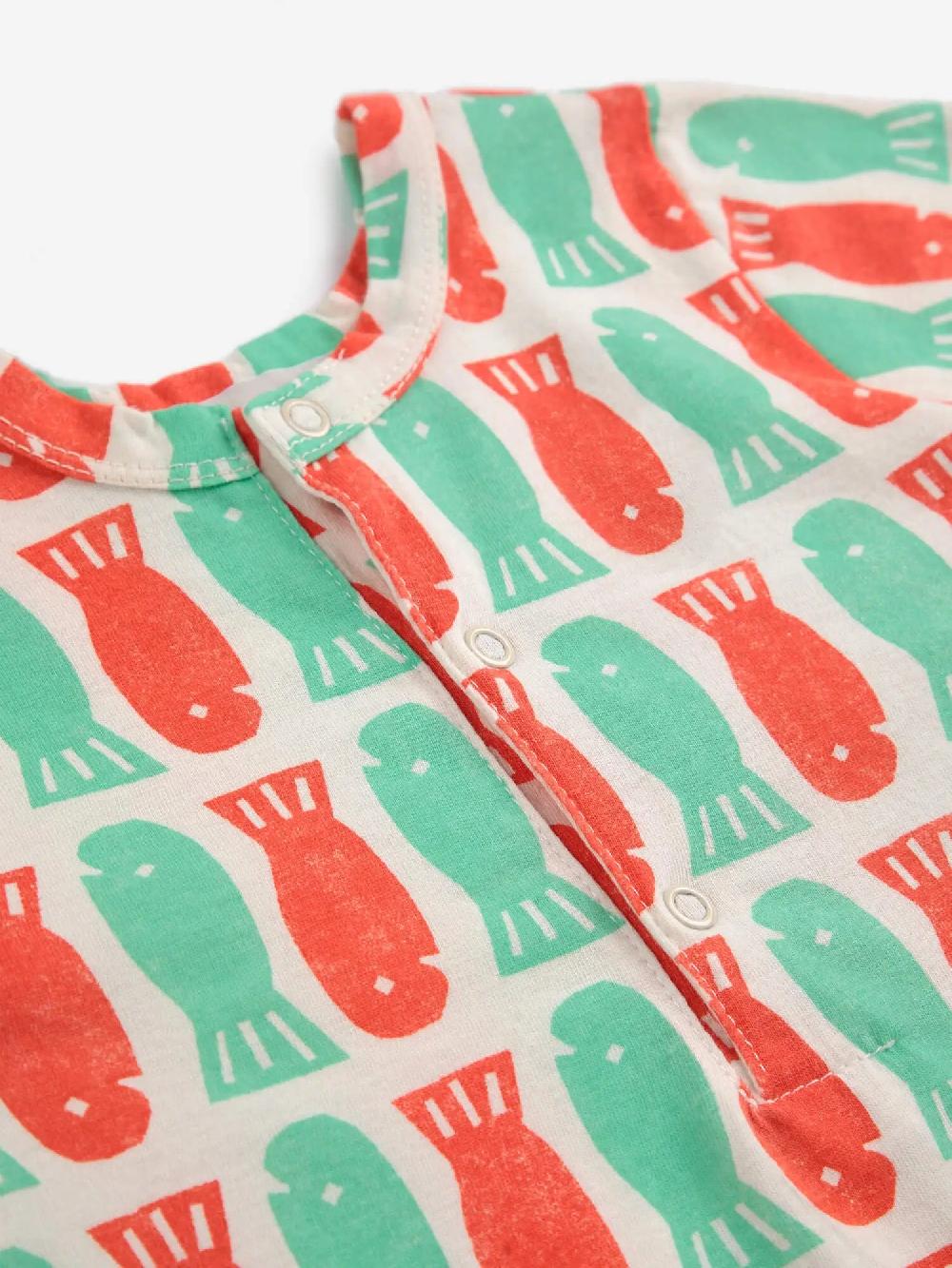 Bobo Choses Lucky Fish All Over Playsuit