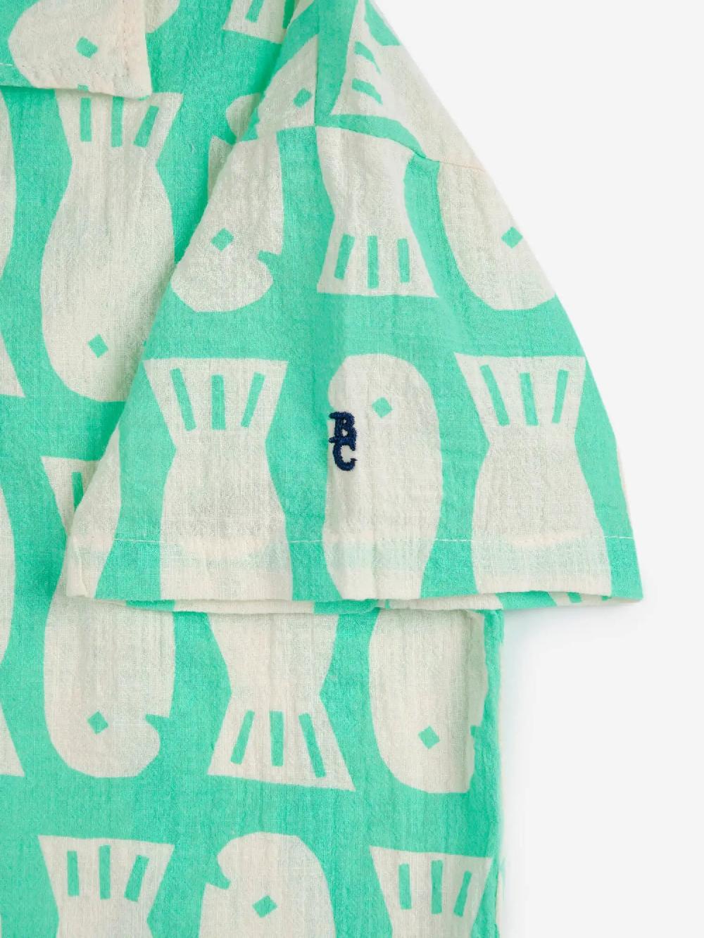 Bobo Choses Lucky Fish All Over Woven Shirt