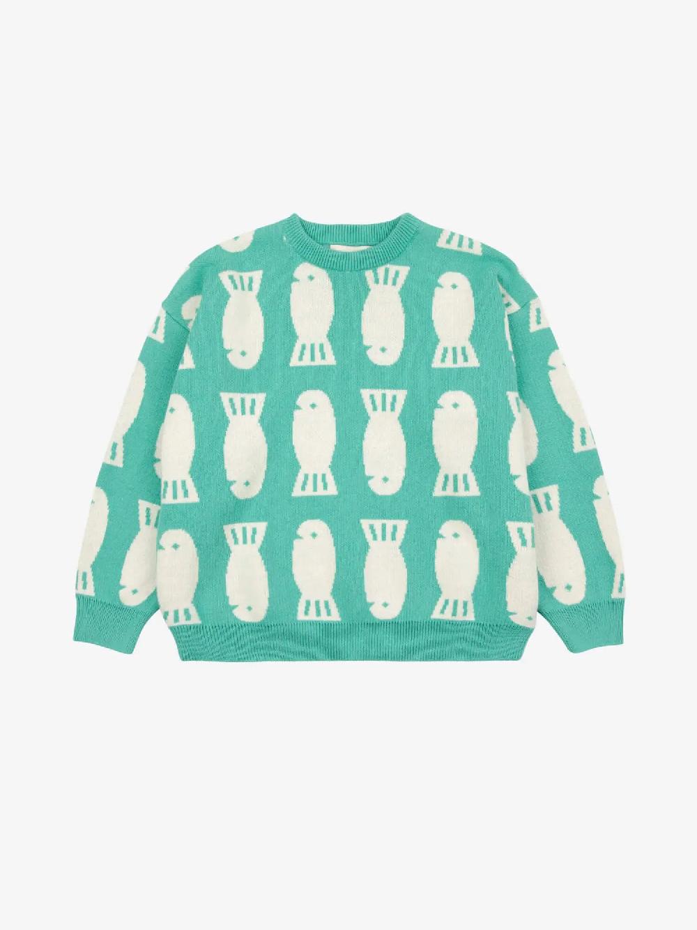 Bobo Choses Lucky Fish Jacquard Jumper