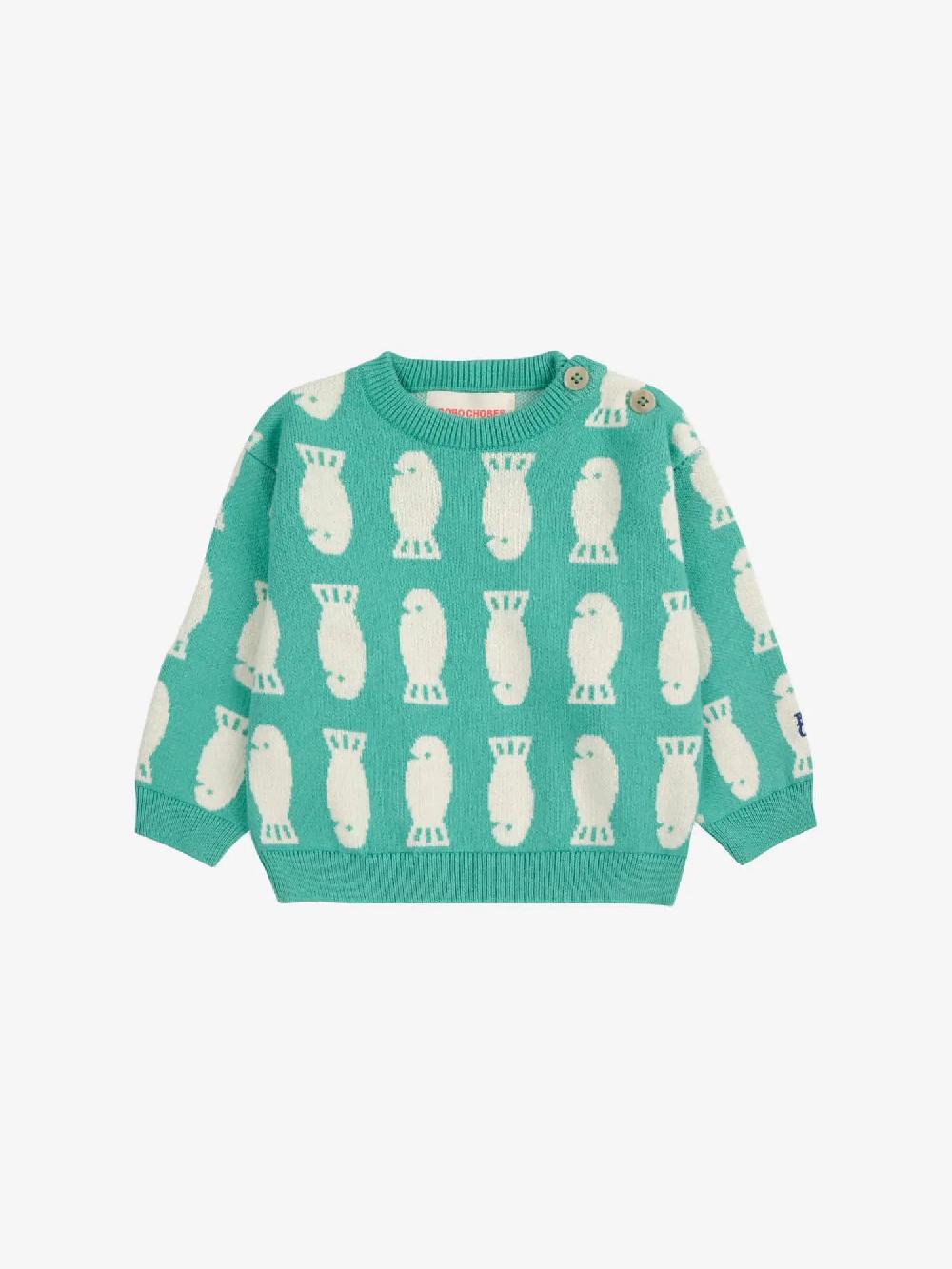 Bobo choses Lucky Fish jacquard jumper