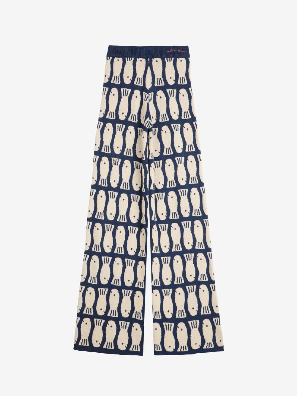 Bobo Choses Lucky Fish Jacquard Knitted Trousers