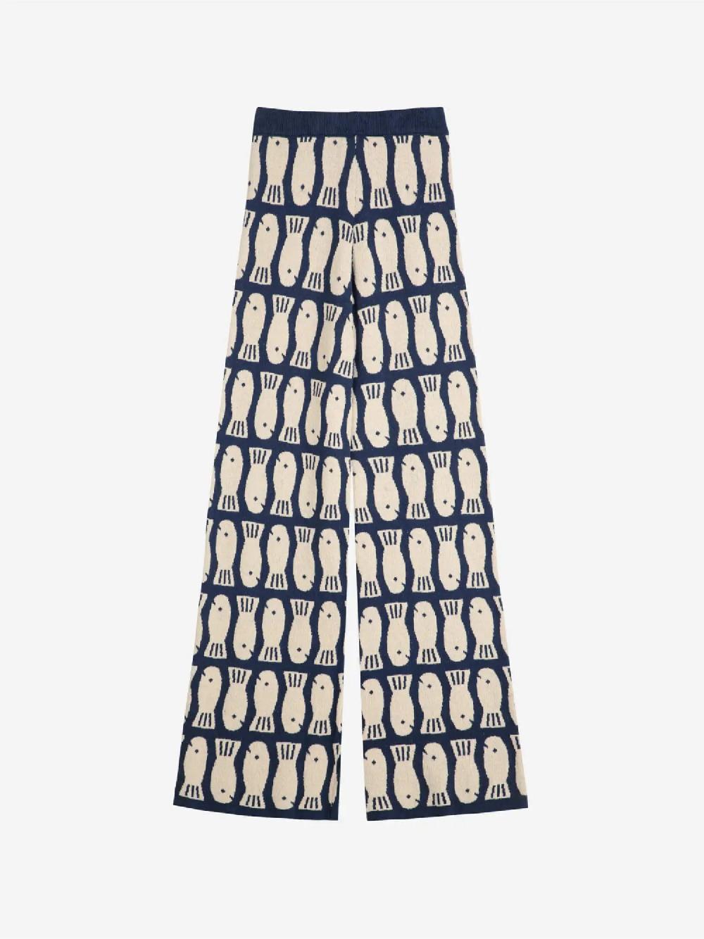 Bobo Choses Lucky Fish Jacquard Knitted Trousers