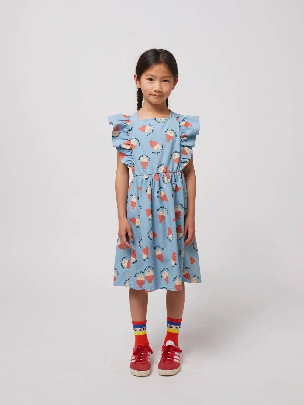 Bobo Choses Morning Egg All Over Ruffle Dress